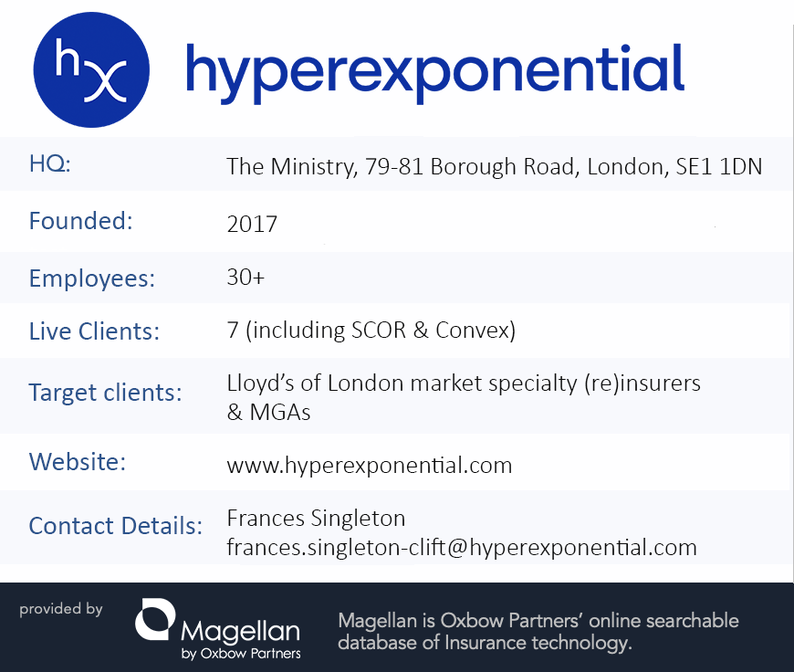 Oxbow Partners TechExec: hyperexponential factfile
